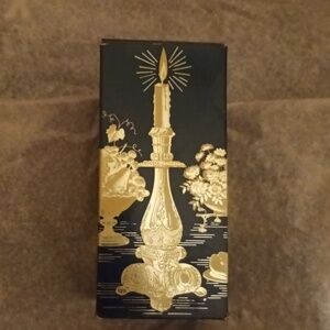 Elegant Gold Candle Holder Avon Vintage - New Item